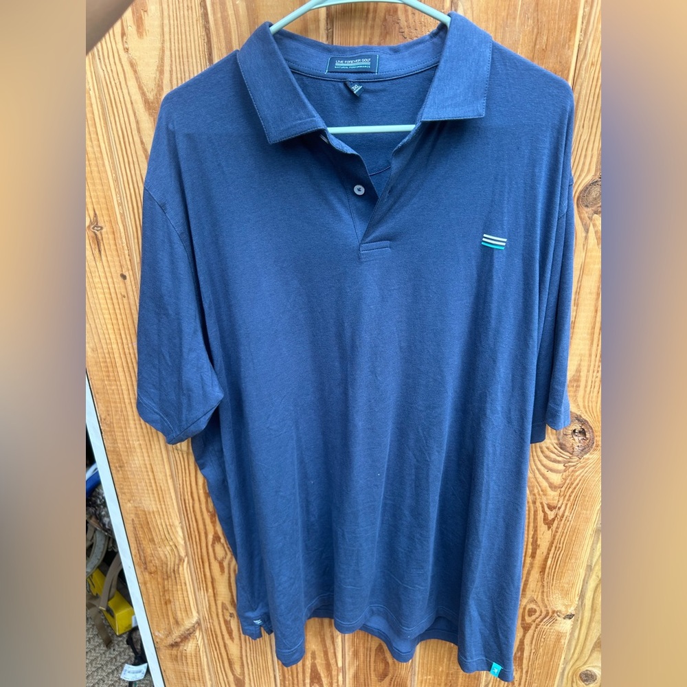 Live forever golf polo